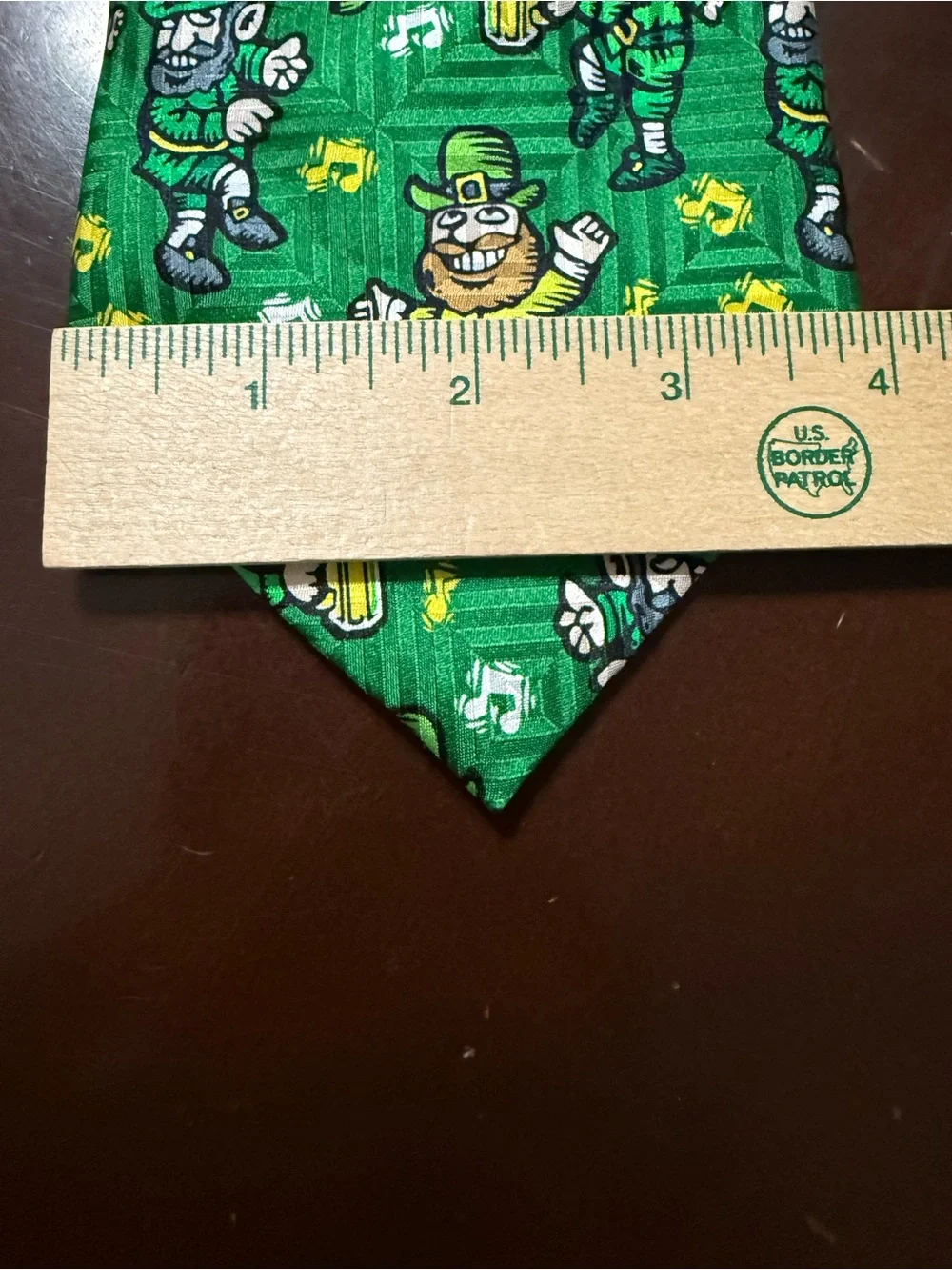 Keith Daniels Green Novelty Leprechaun Silk Tie